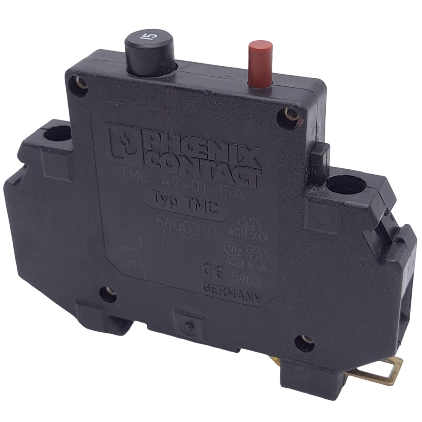 Used Phoenix Contact 5600310 TMC 42-01-15A Circuit Breaker 15A 250VAC/80VDC DIN Rail