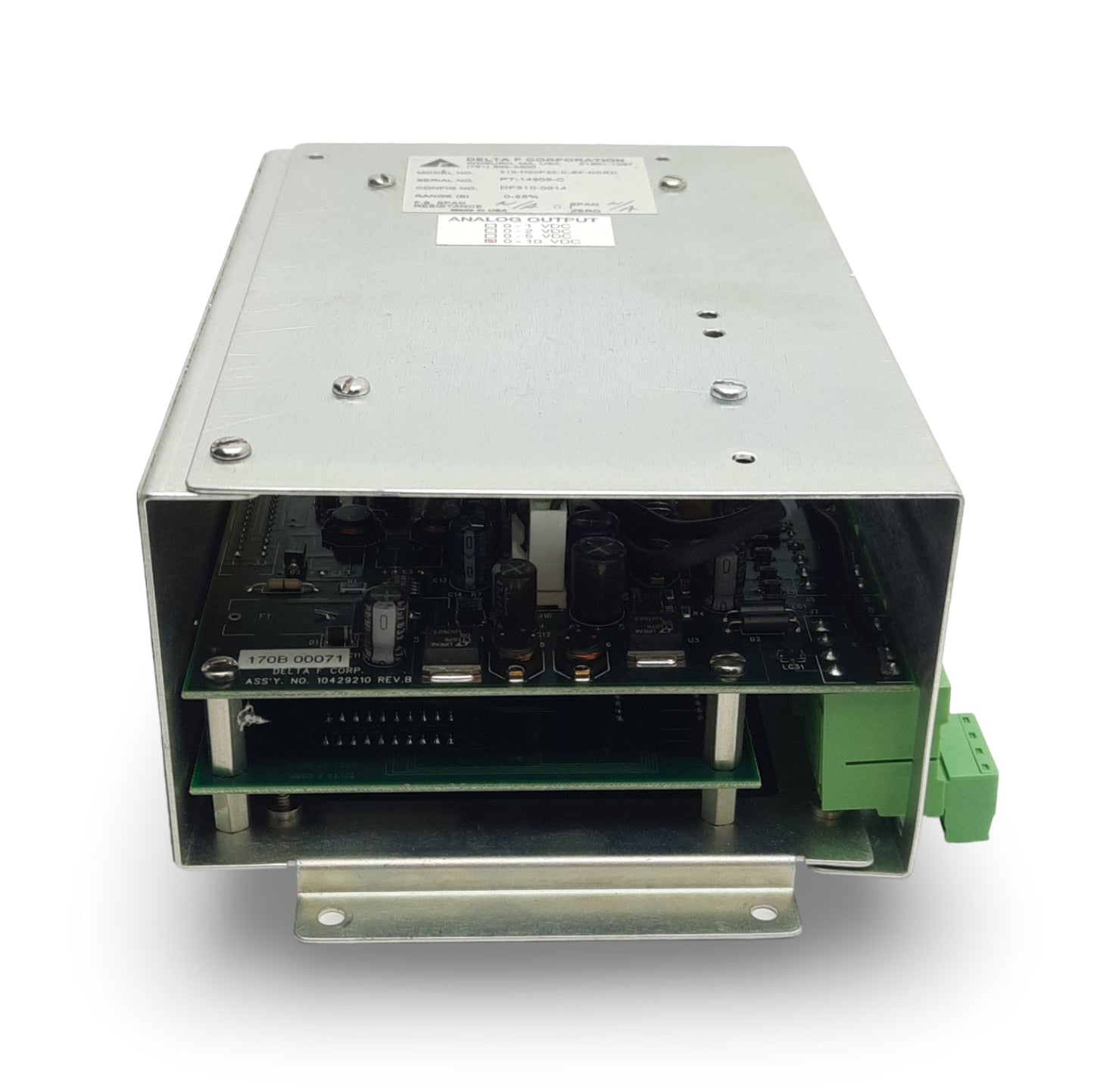 Used Delta F DF310-0014 Process Oxygen Analyzer, Range: 0-25%, Analog Output: 0-10VDC