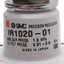 Used SMC IR1020-01 Precision Regulator, 0.01-0.8MPa Pressure Range, Rc 1/8 Ports