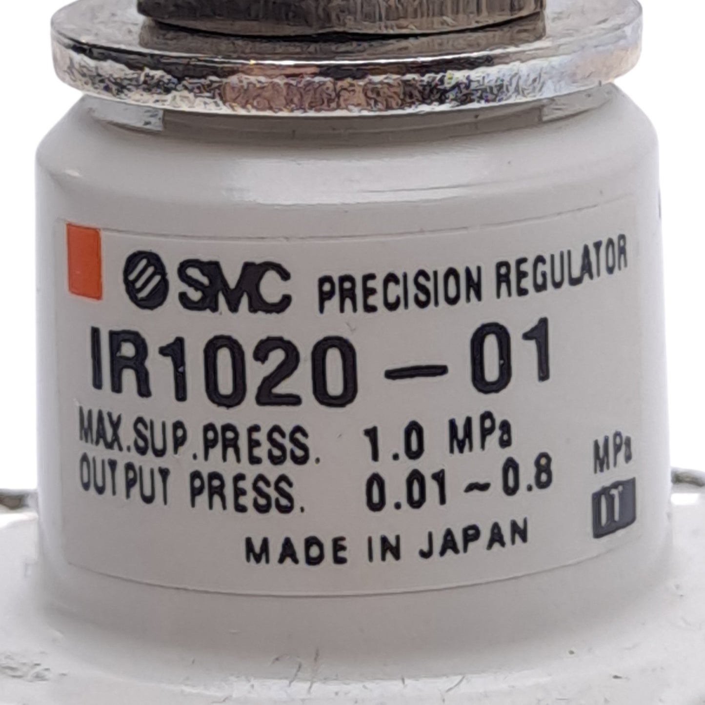 Used SMC IR1020-01 Precision Regulator, 0.01-0.8MPa Pressure Range, Rc 1/8 Ports