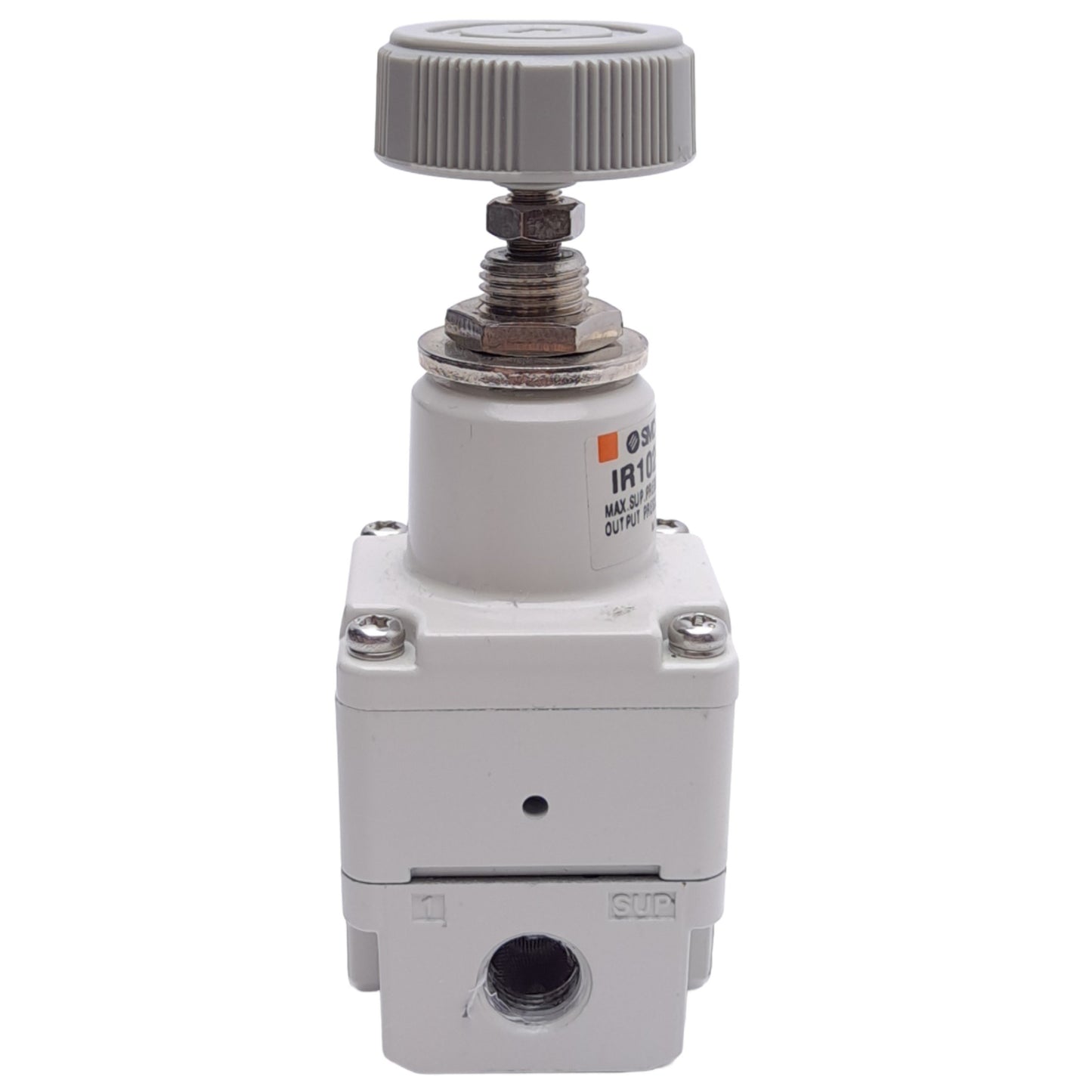 Used SMC IR1020-01 Precision Regulator, 0.01-0.8MPa Pressure Range, Rc 1/8 Ports