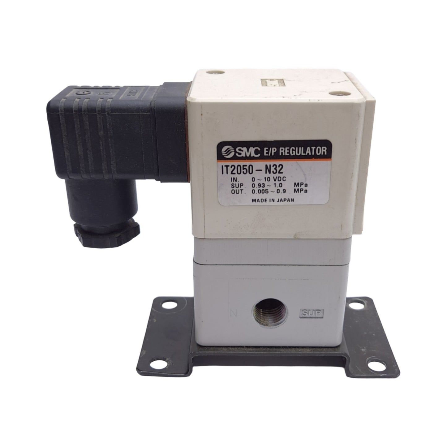 Used SMC IT2050-N32 Electro-Pneumatic Regulator, 1/4" NPT, 1.0MPa Supply, 0.9MPa Out