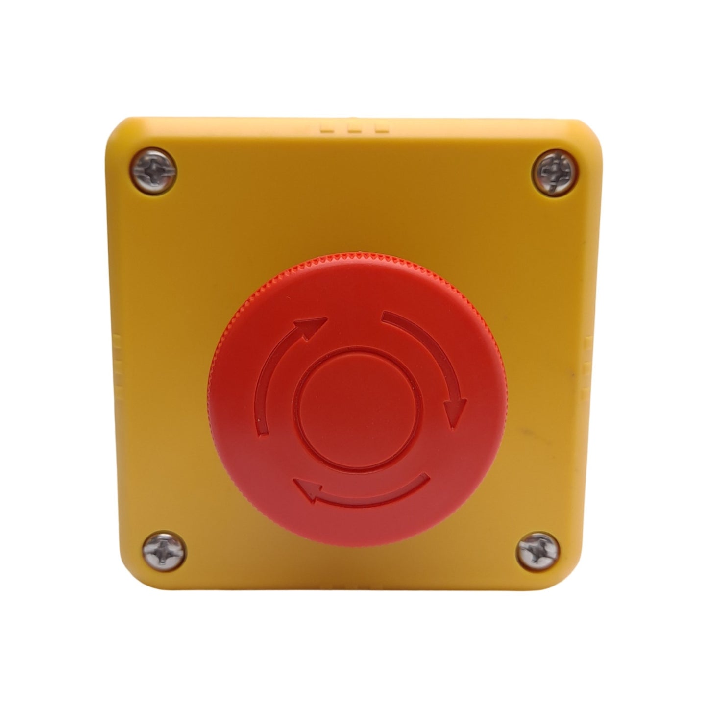 Used Idec FB1W-HW1B-V402R Emergency E-Stop Pushbutton Switch Enclosure, Twist-Reset