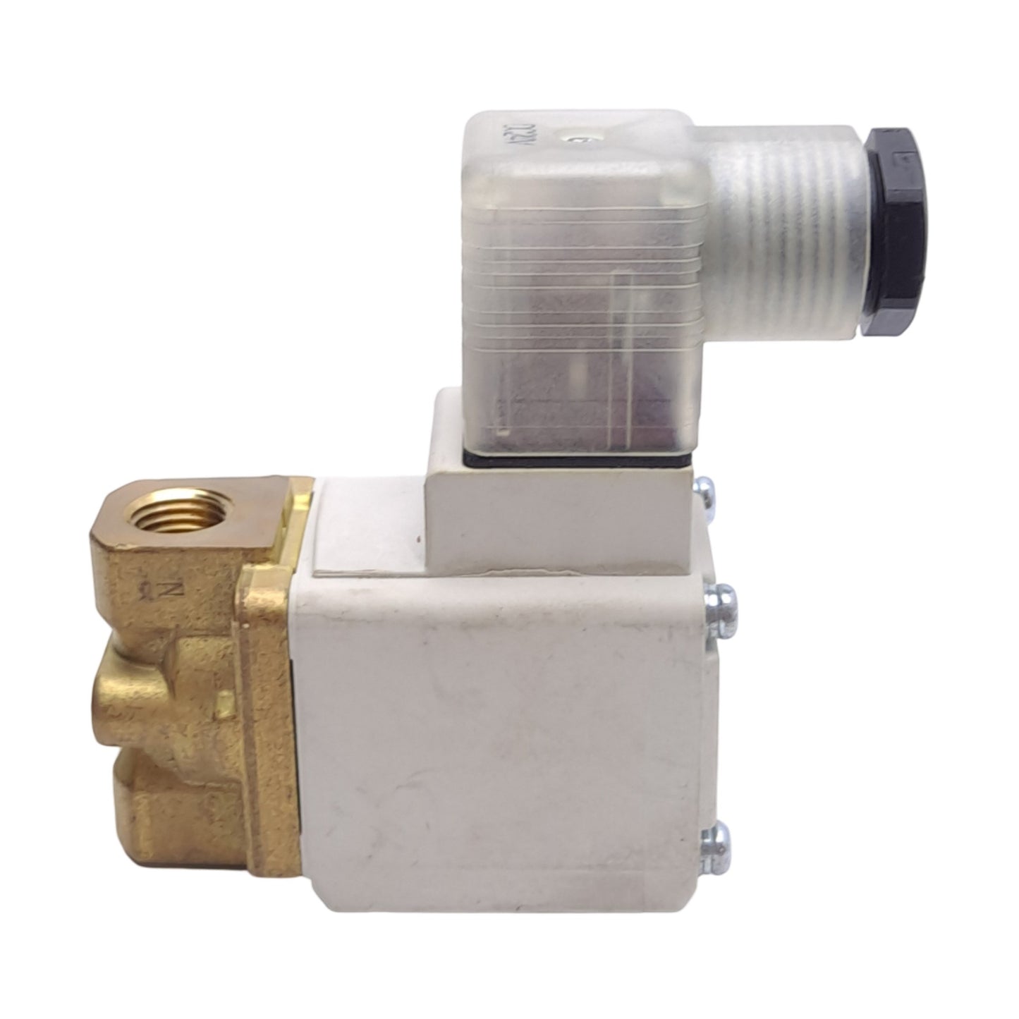Used SMC VX234BZ2AB Solenoid Valve, 2-Port, NC, 1/4" NPT, 24VDC Coil, ø8mm Orifice