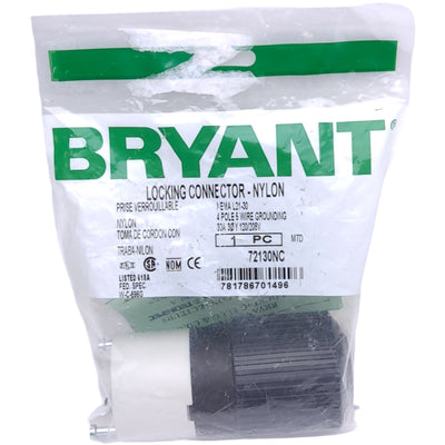 New Bryant 72130NC Locking Connector, 30A, 120/208VAC, 3-Phase, 4-Pole, 5-Wire