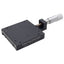 Used Del-Tron R201MM Micrometer Positioning Stage, 13mm Travel, 10.4kg Load, M2 Holes