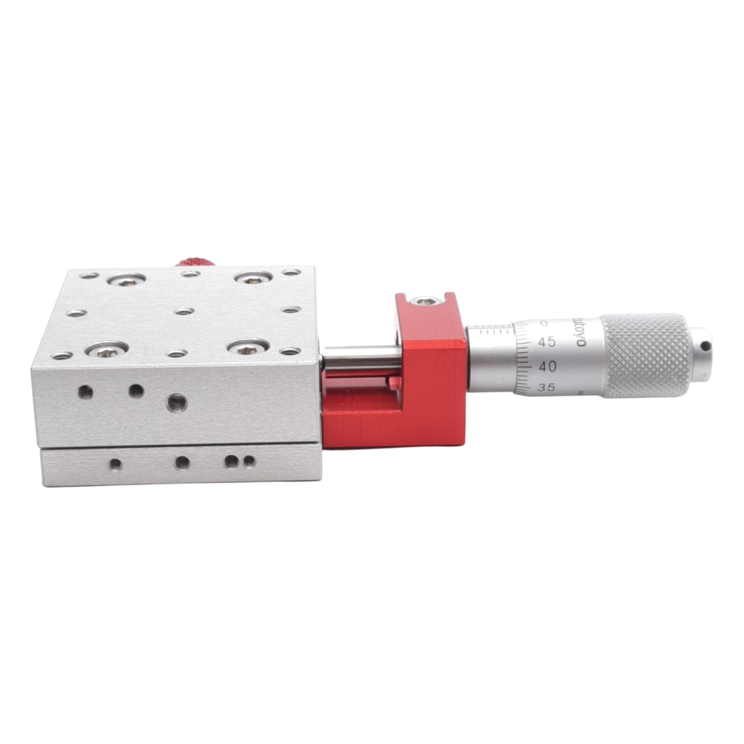 Used Schneeberger NH 2-40-40-AL Micrometer Positioning Stage, 13mm Travel, M3 Holes