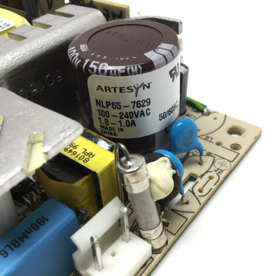 Used Artesyn NLP65-7629 Power Supply Converter 85-264VAC In, Dual 5VDC/12VDC 65W Out