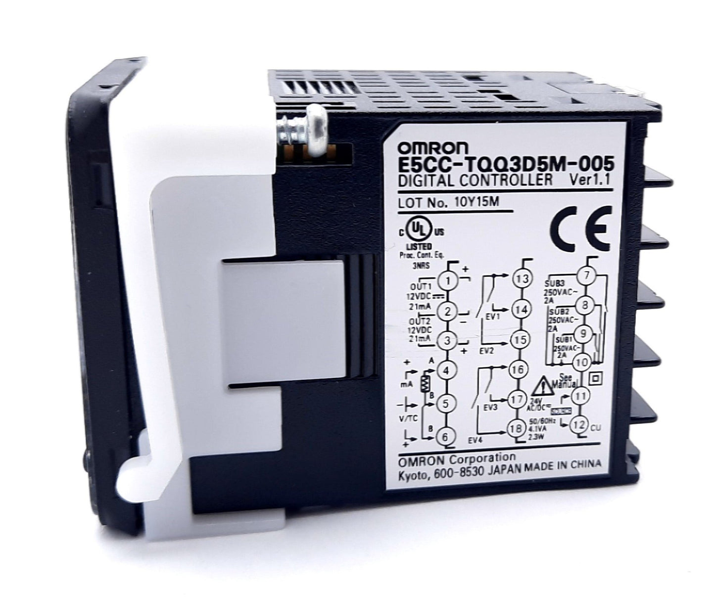 Used Omron E5CC-TQQ3D5M-005 Temperature Controllers 24VAC/VDC