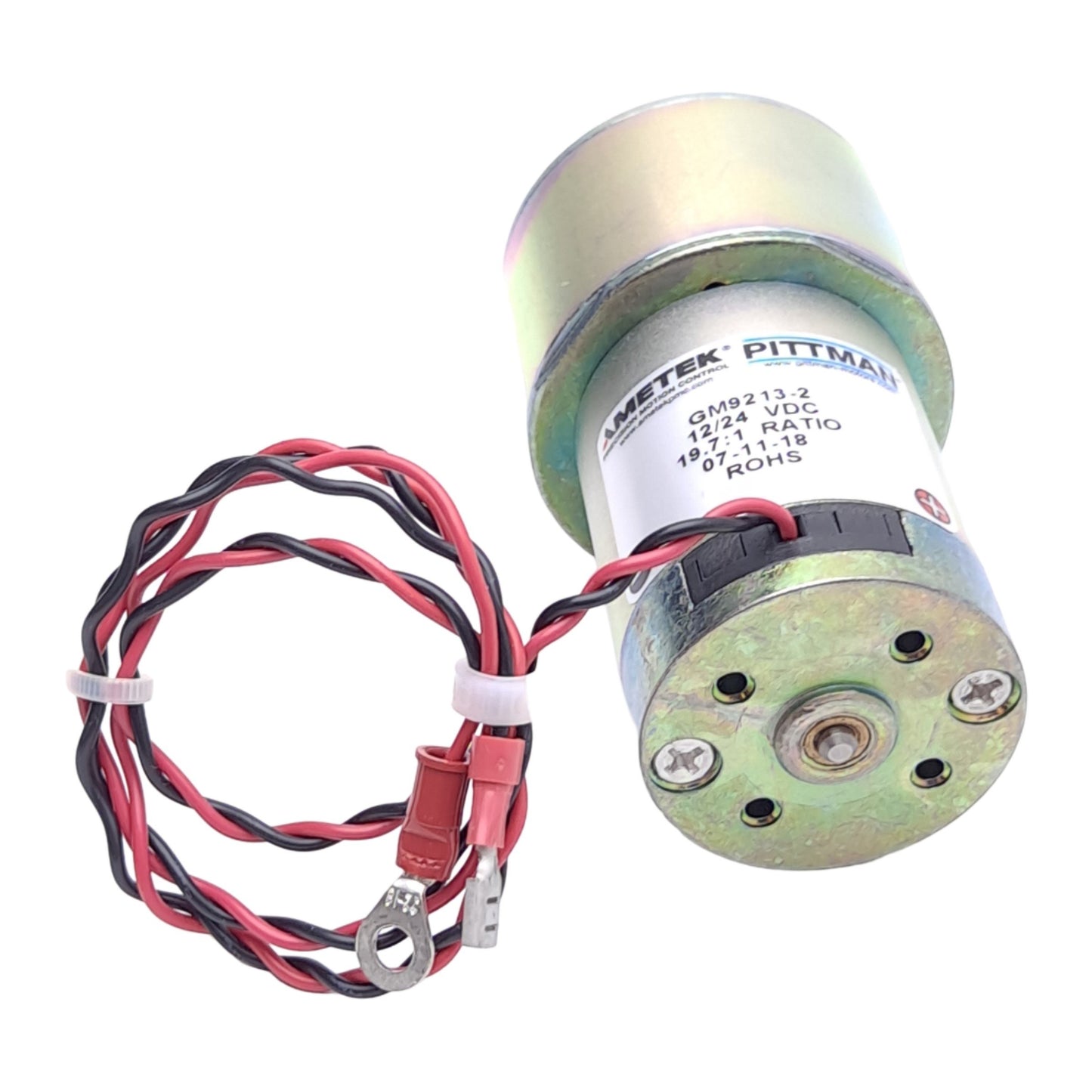 Used Ametek Pittman GM9213-2 DC Gearmotor 19.7:1 ,2in Frame, 12/24VDC, 47oz-in Output