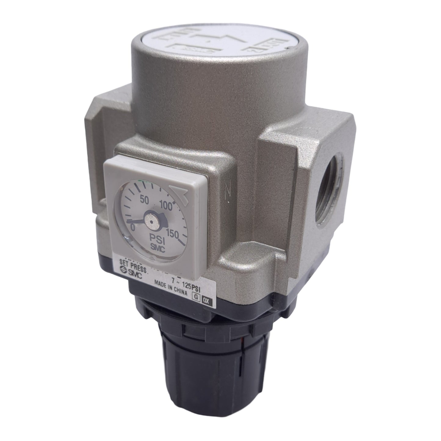 Used SMC AR40-N04E-Z Pressure Regulator, 1.0MPa Max, 1/2in NPT, 0-150psi Gauge