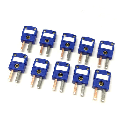New – Open box Lot of 10 Omega SMPW-T-M Thermocouple Mini Connector Male, Type T, -29 to 180°C
