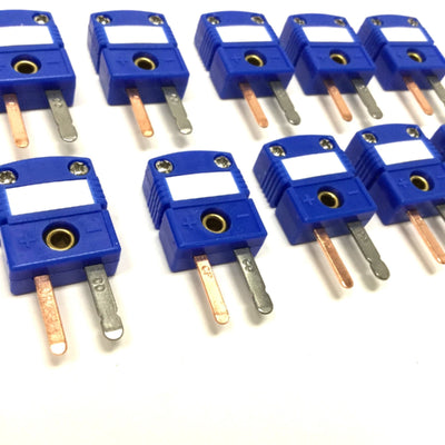 New – Open box Lot of 10 Omega SMPW-T-M Thermocouple Mini Connector Male, Type T, -29 to 180°C