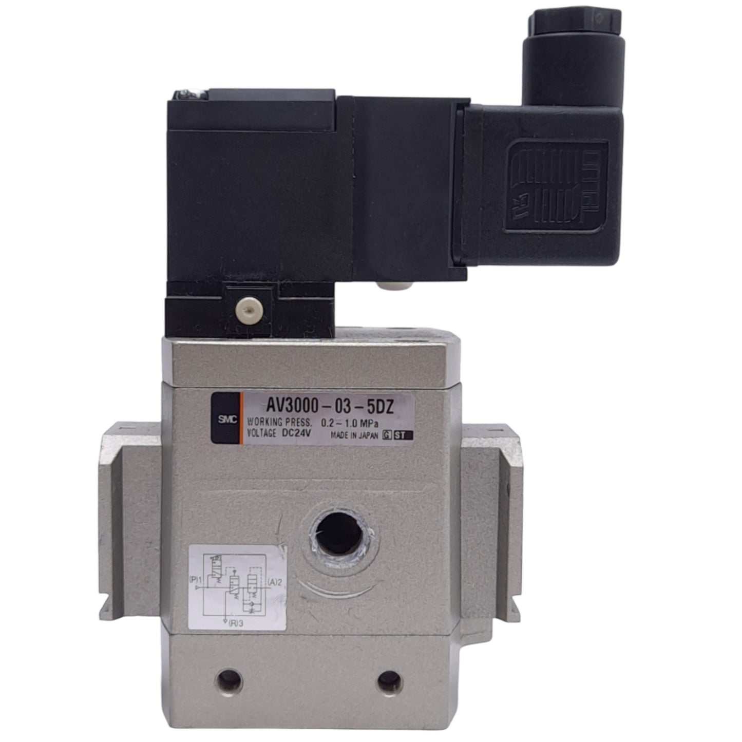 Used SMC AV3000-03-5DZ Soft Start-Up Valve, 0.2-1.0MPa, Rc 3/8", 24VDC Coil