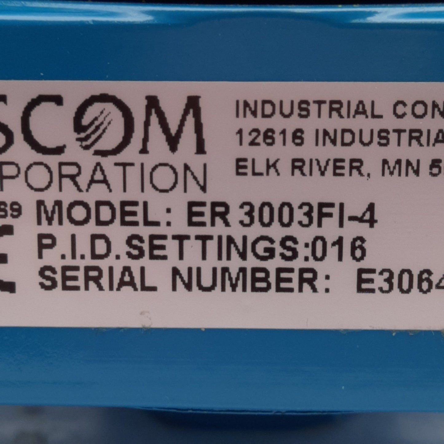 Used Tescom ER3003FI-4 Electronic Pressure Controller 0-150PSIA, 4-20mA, High Flow