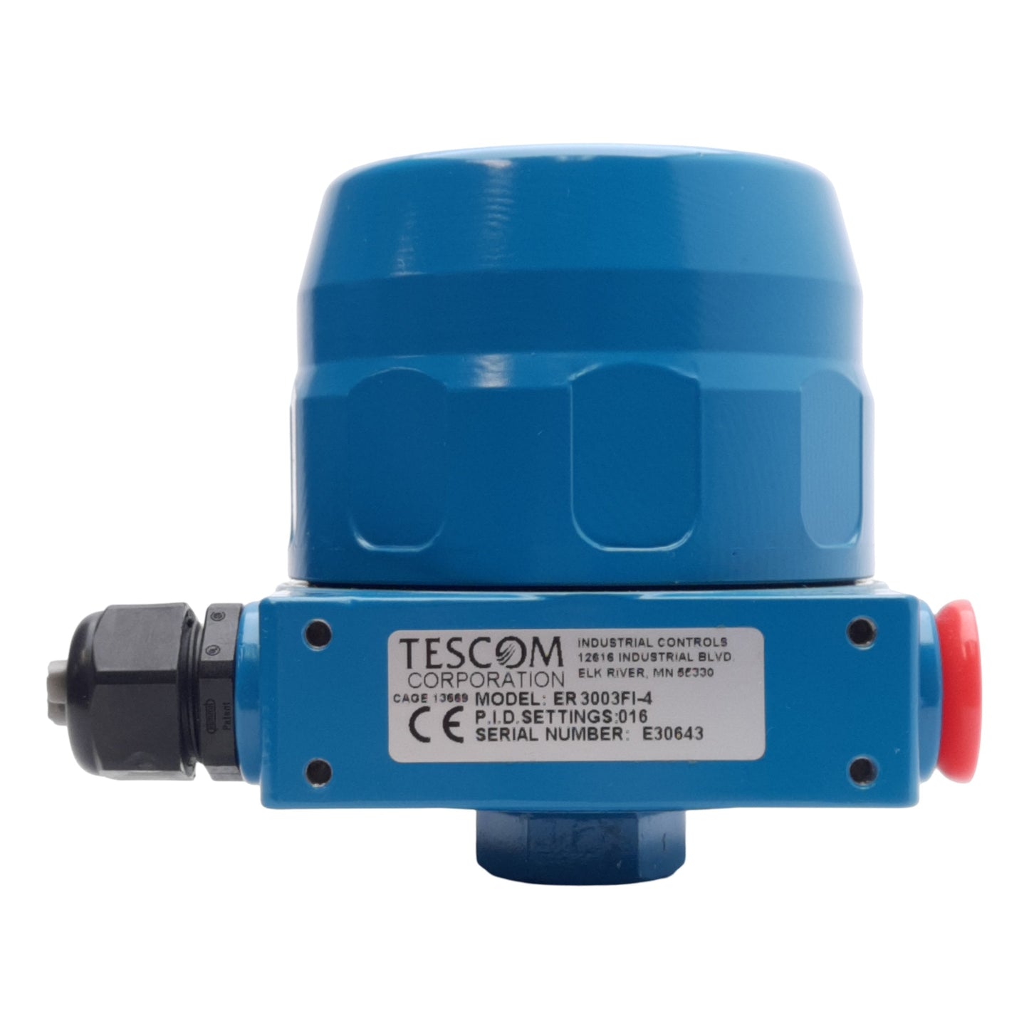 Used Tescom ER3003FI-4 Electronic Pressure Controller 0-150PSIA, 4-20mA, High Flow