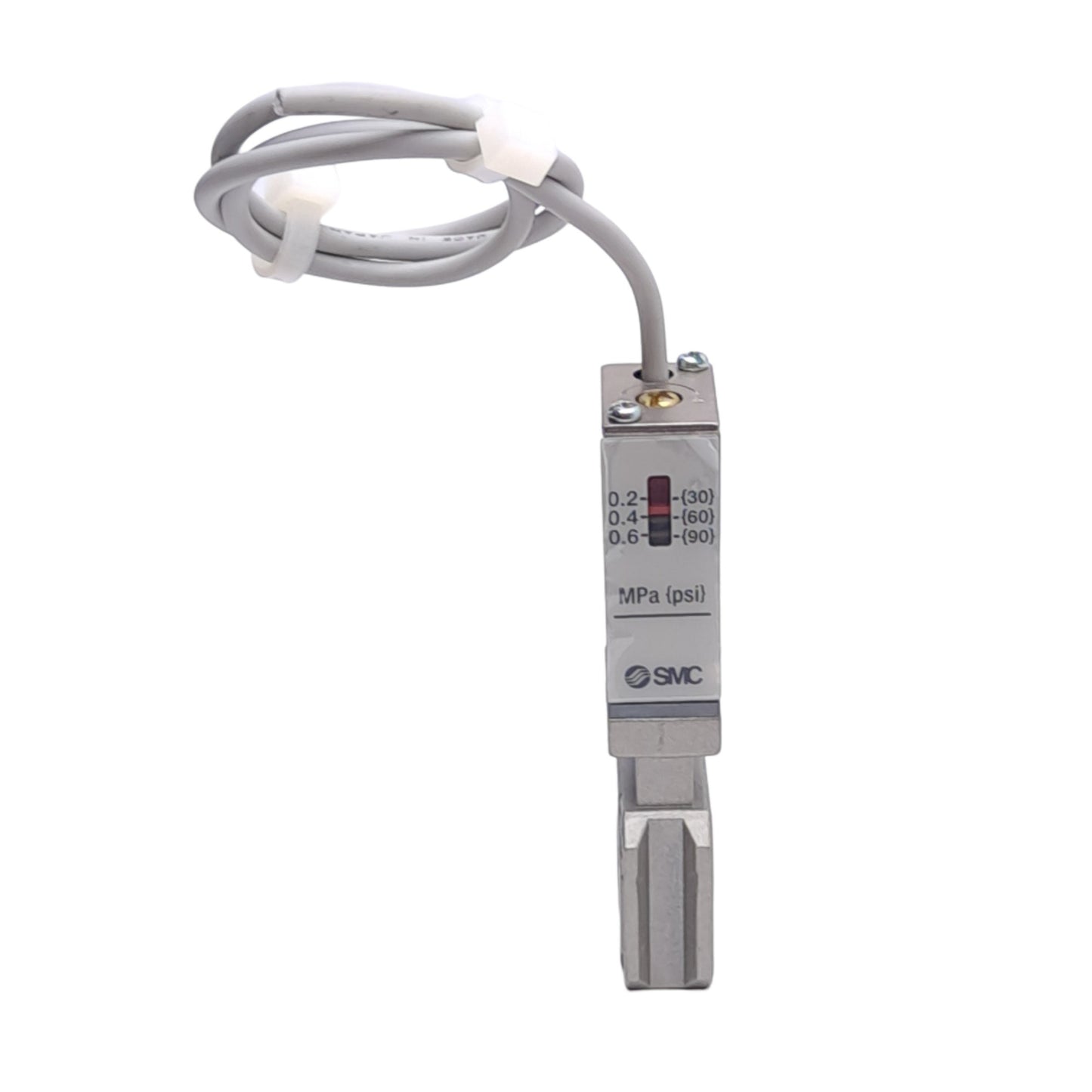 Used SMC IS10M-30-6P Pressure Switch, 0.1-0.6MPa Set, 100VAC/DC Supply, 20mA Max