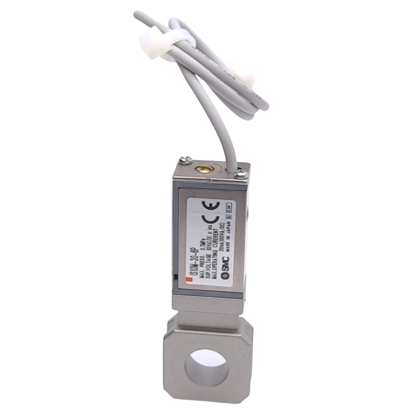 Used SMC IS10M-30-6P Pressure Switch, 0.1-0.6MPa Set, 100VAC/DC Supply, 20mA Max