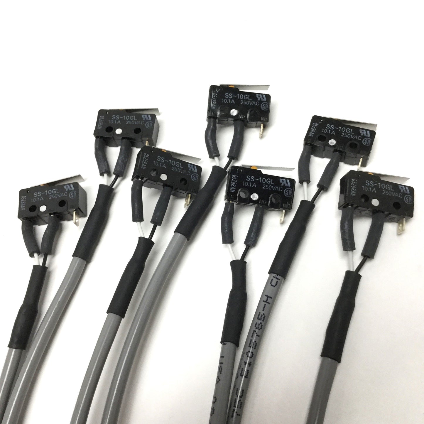 New – Open box Lot of 7 Omron SS-10GL Micro Snap Action Limit Switch 10A 250VAC Prewired for NO