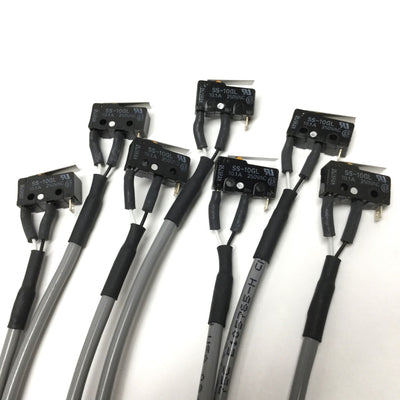 New – Open box Lot of 7 Omron SS-10GL Micro Snap Action Limit Switch 10A 250VAC Prewired for NO