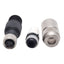 Used Lot of 2 L-Com M8FT3F Field Termination Connector, M8 3-Pin Female, 32VAC/DC 4A