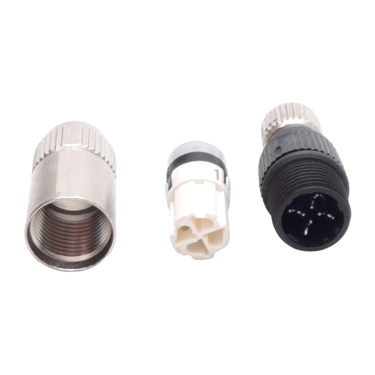 Used Lot of 2 L-Com M8FT4F Field Termination Connector, M8 4-Pin Female, 32VAC/DC 4A