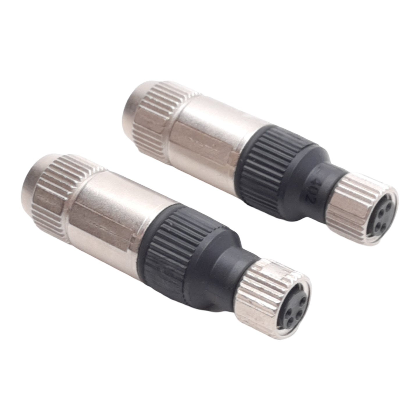 Used Lot of 2 L-Com M8FT4F Field Termination Connector, M8 4-Pin Female, 32VAC/DC 4A