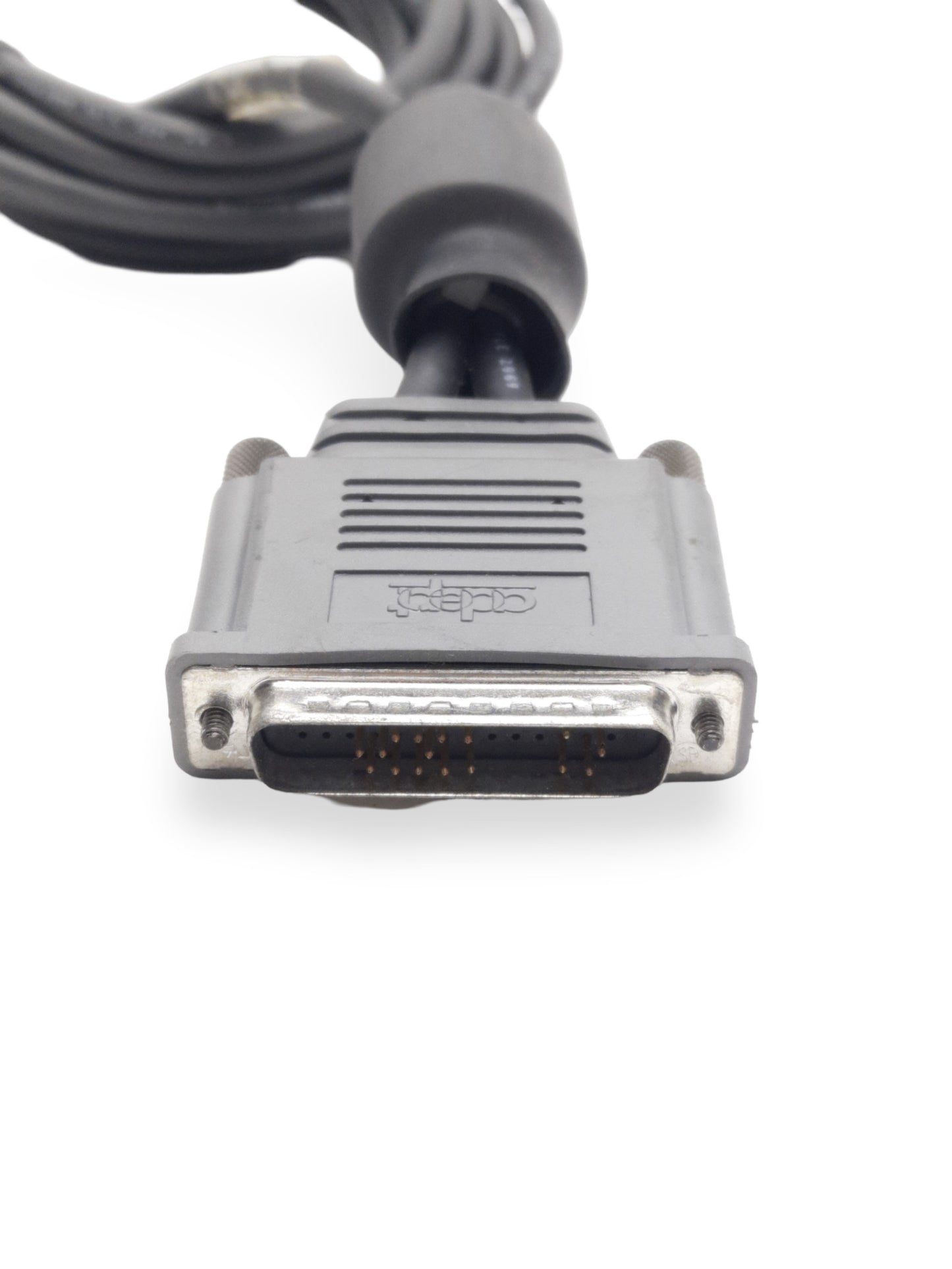 Used Adept 10332-01367 Rev. B Camera Cable, 45-Pin D-Sub to 2x 12-Pin Hirose, 6' Long