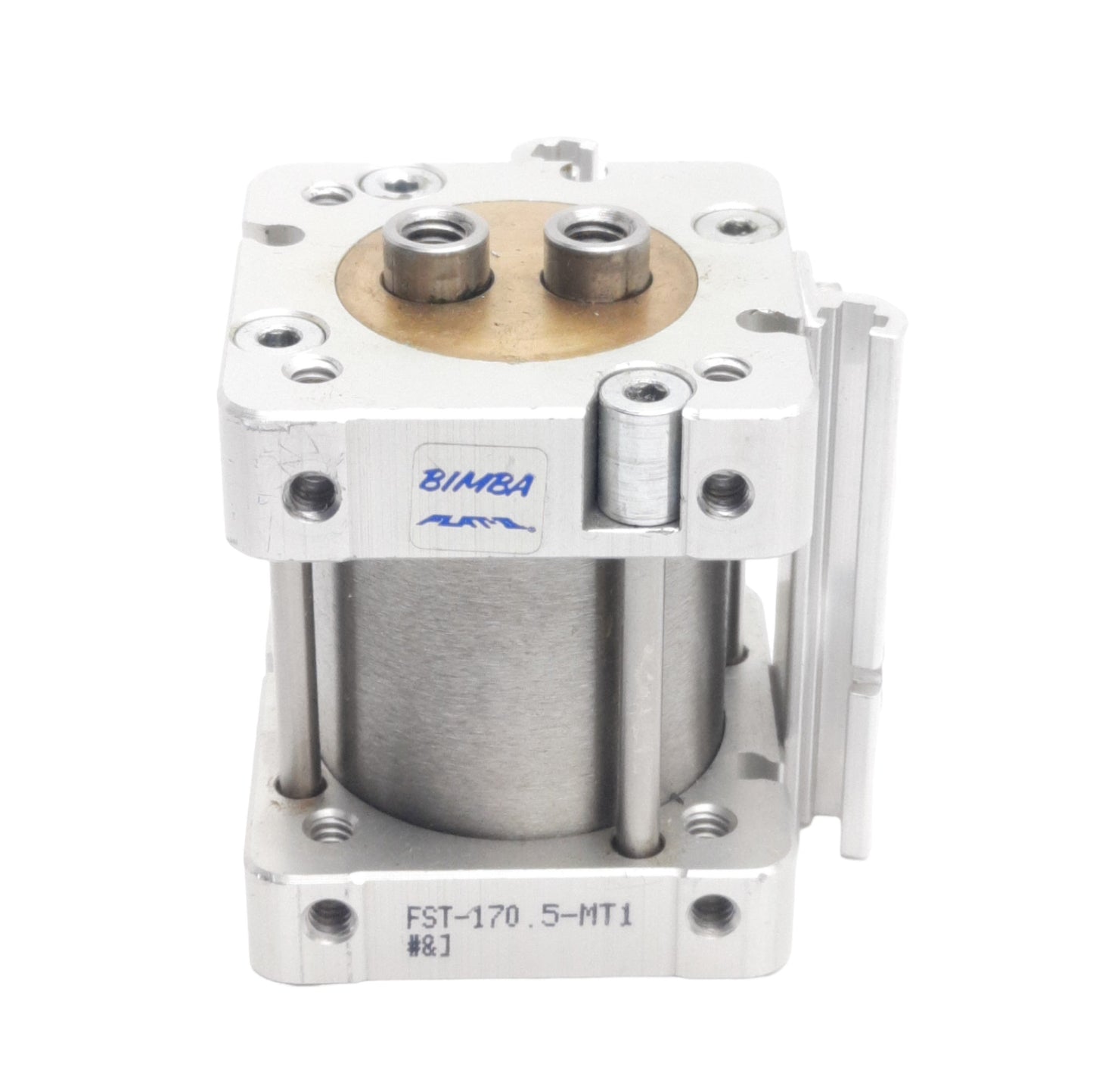 Used Bimba FST-170.5-MT1 Dual Rod Pneumatic Cylinder, 1-1/2in Bore, 1/2in Stroke