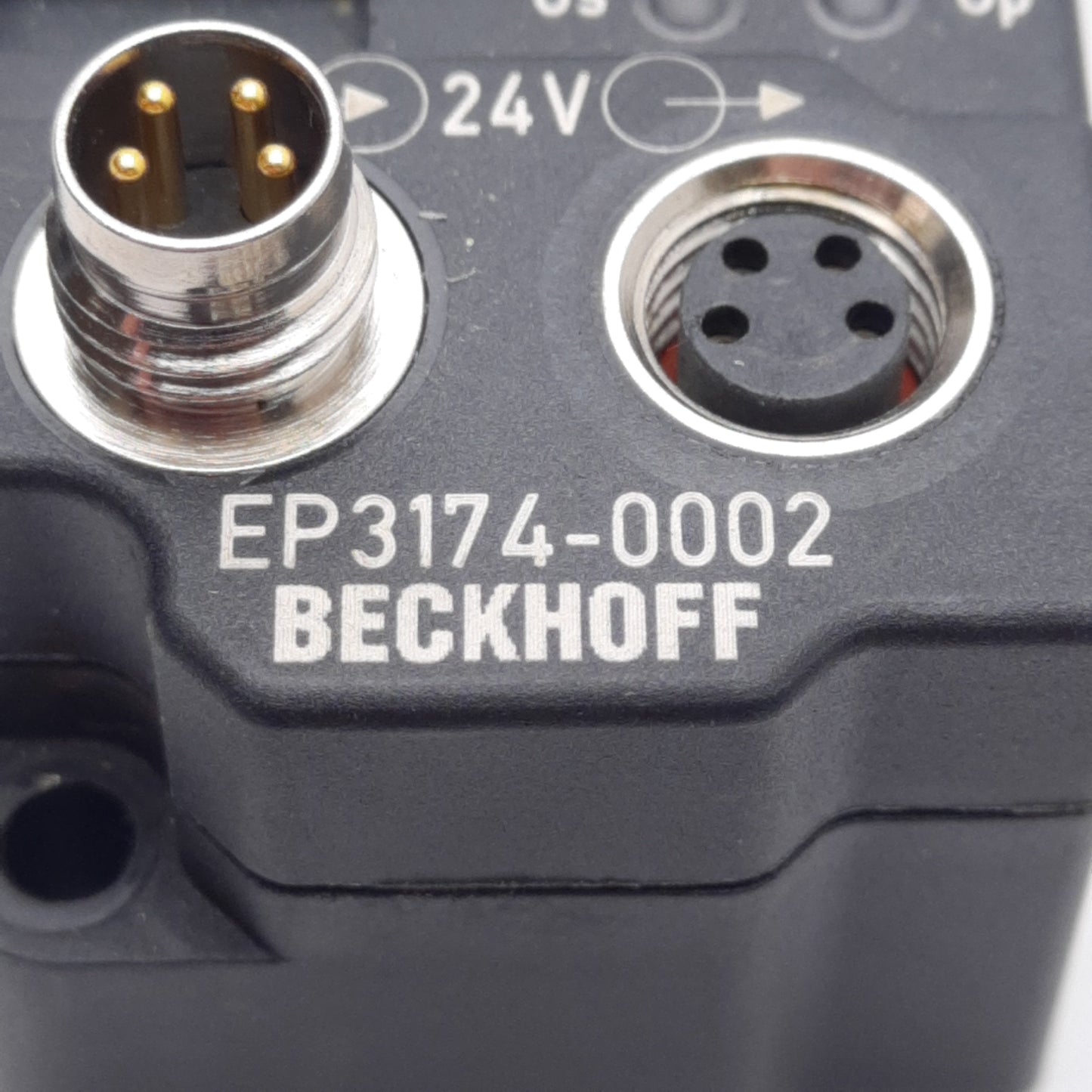 Used Beckhoff EP3174-0002 EtherCAT Box, 4-Channel Analog Input, 16-Bit, ±10V 0/4-20mA
