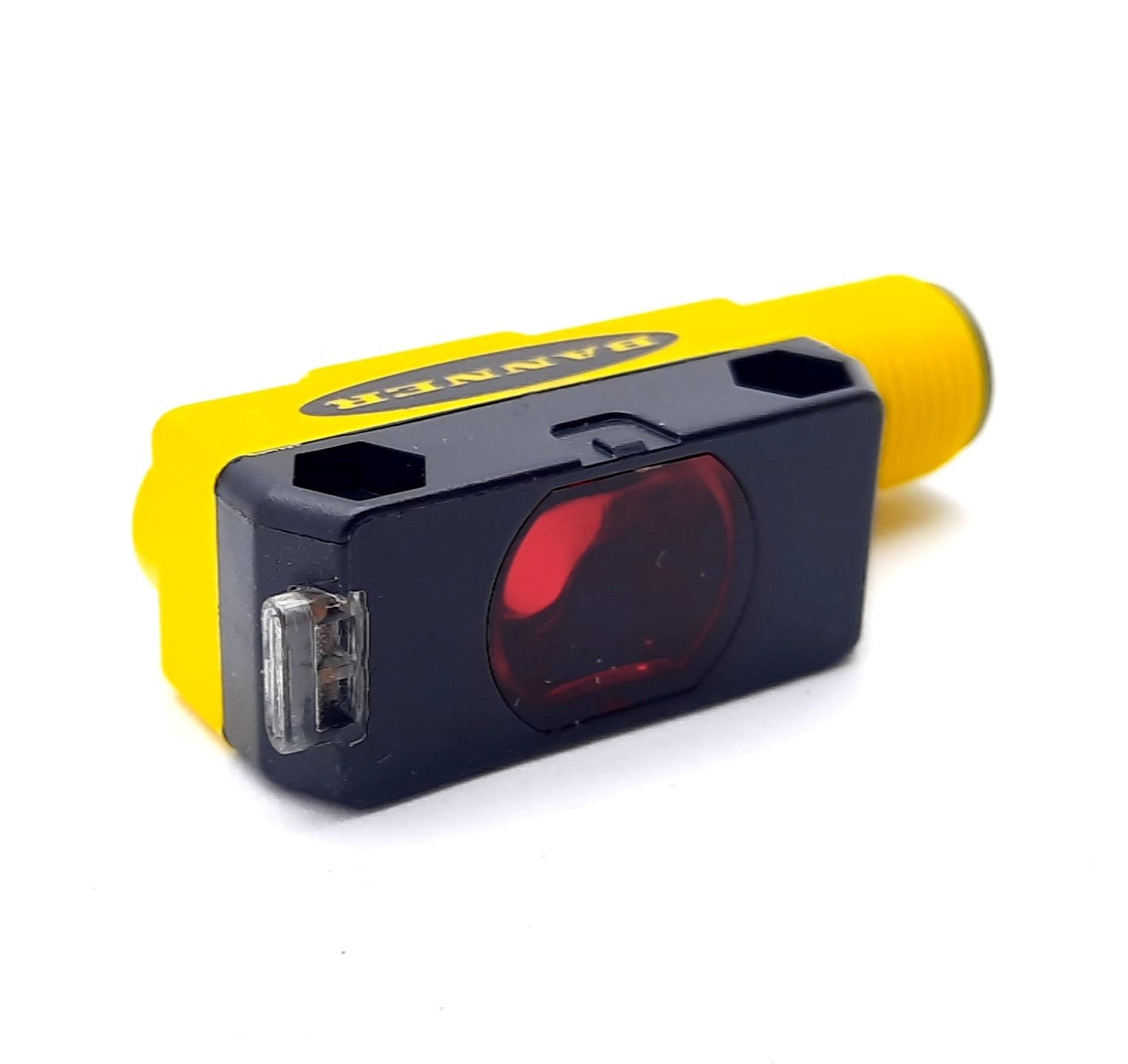 Used Banner QS186EBQ8 Photoelectric Sensor, Emitter, 6 Pin, 10-30VDC, 3m, 100ms