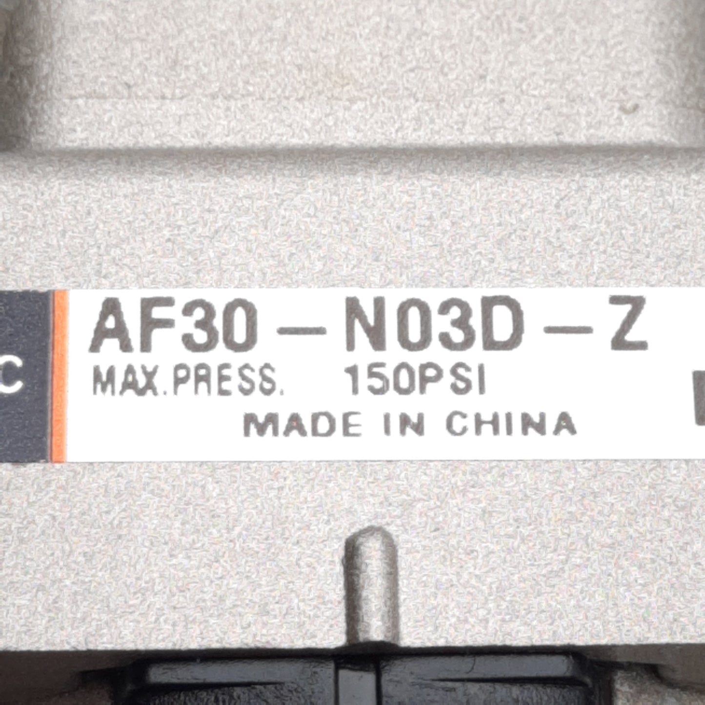 Used SMC AF30-N03D-Z Pneumatic Filter 5µm Filtration, 150PSI, 3/8in NPT, ø3/8in Drain