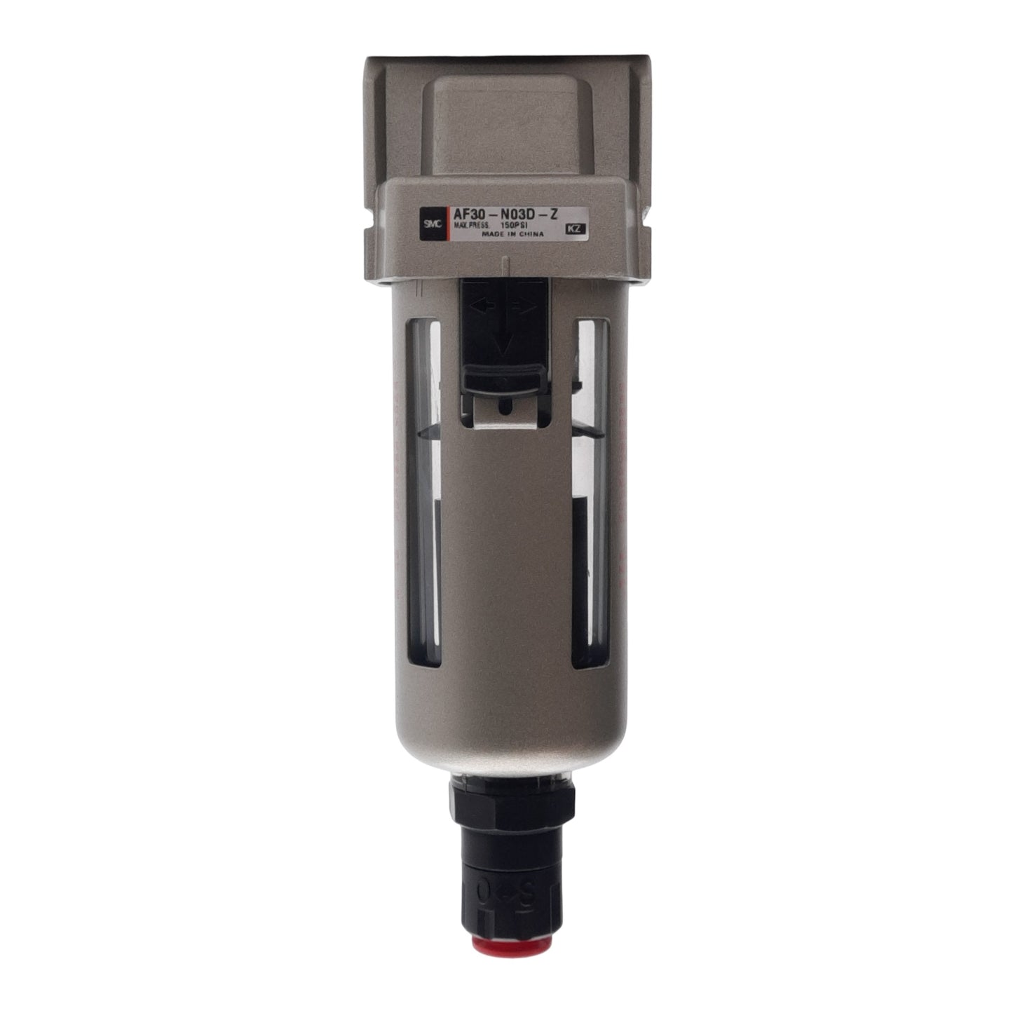 Used SMC AF30-N03D-Z Pneumatic Filter 5µm Filtration, 150PSI, 3/8in NPT, ø3/8in Drain