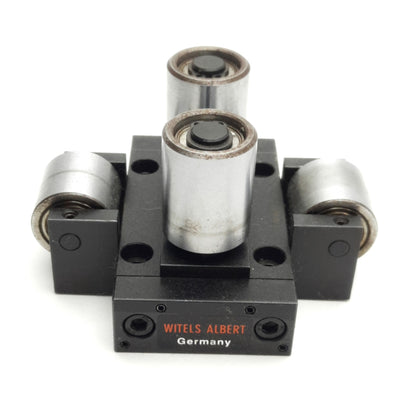 Used Witels Albert ZR12 Wire Guide Roller w/ Horizontal Support, 12mm Range, Type-B