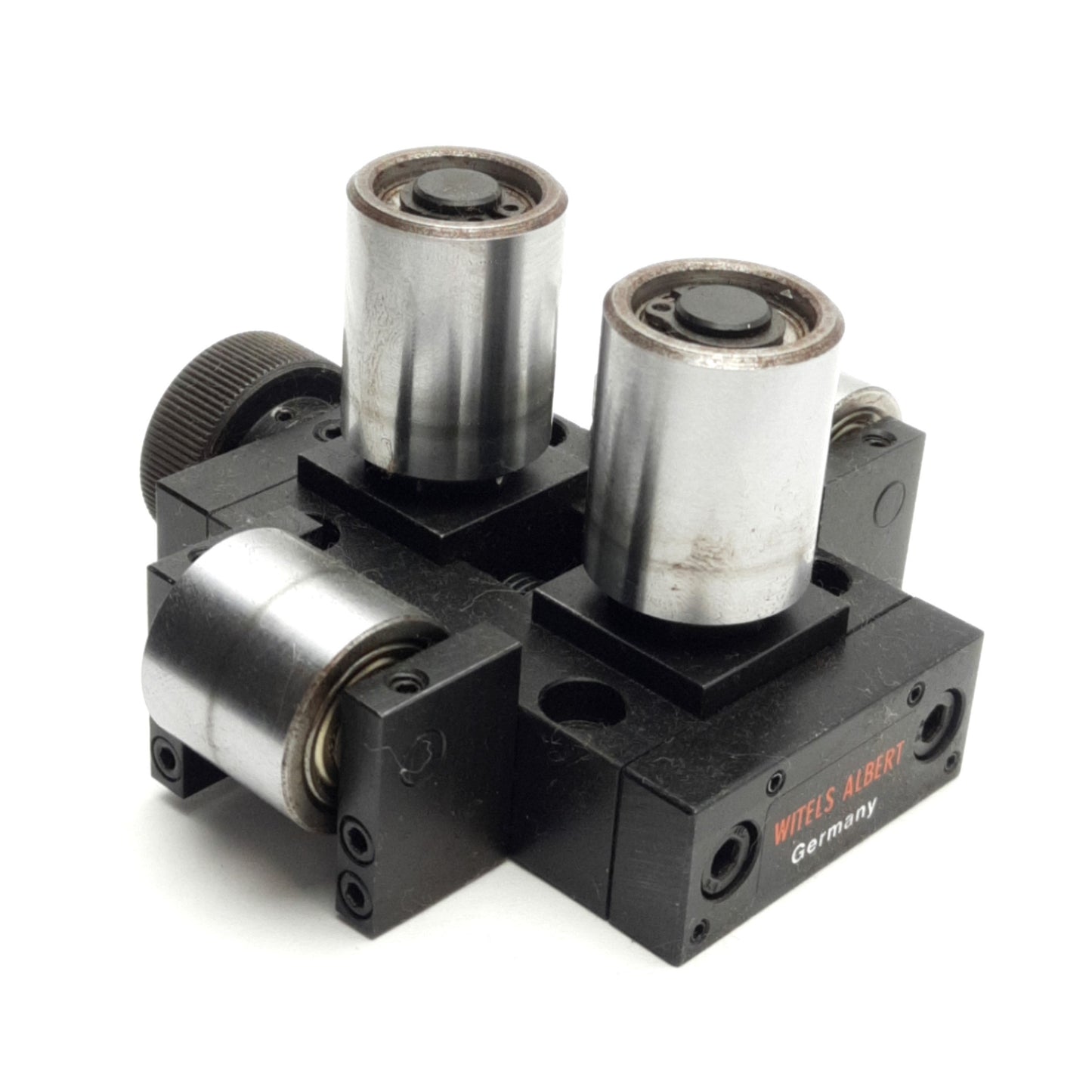 Used Witels Albert ZR12 Wire Guide Roller w/ Horizontal Support, 12mm Range, Type-B