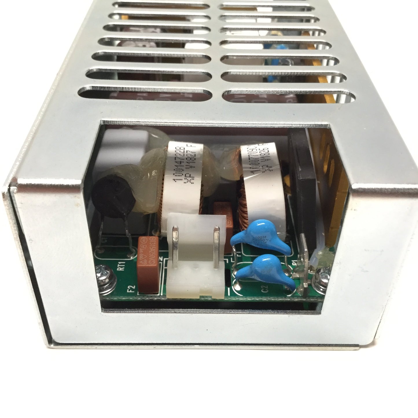 Used XP Power ECS100US24-C Power Supply w/Cover 100-240VAC In, 24VDC 4.2A 100W Out