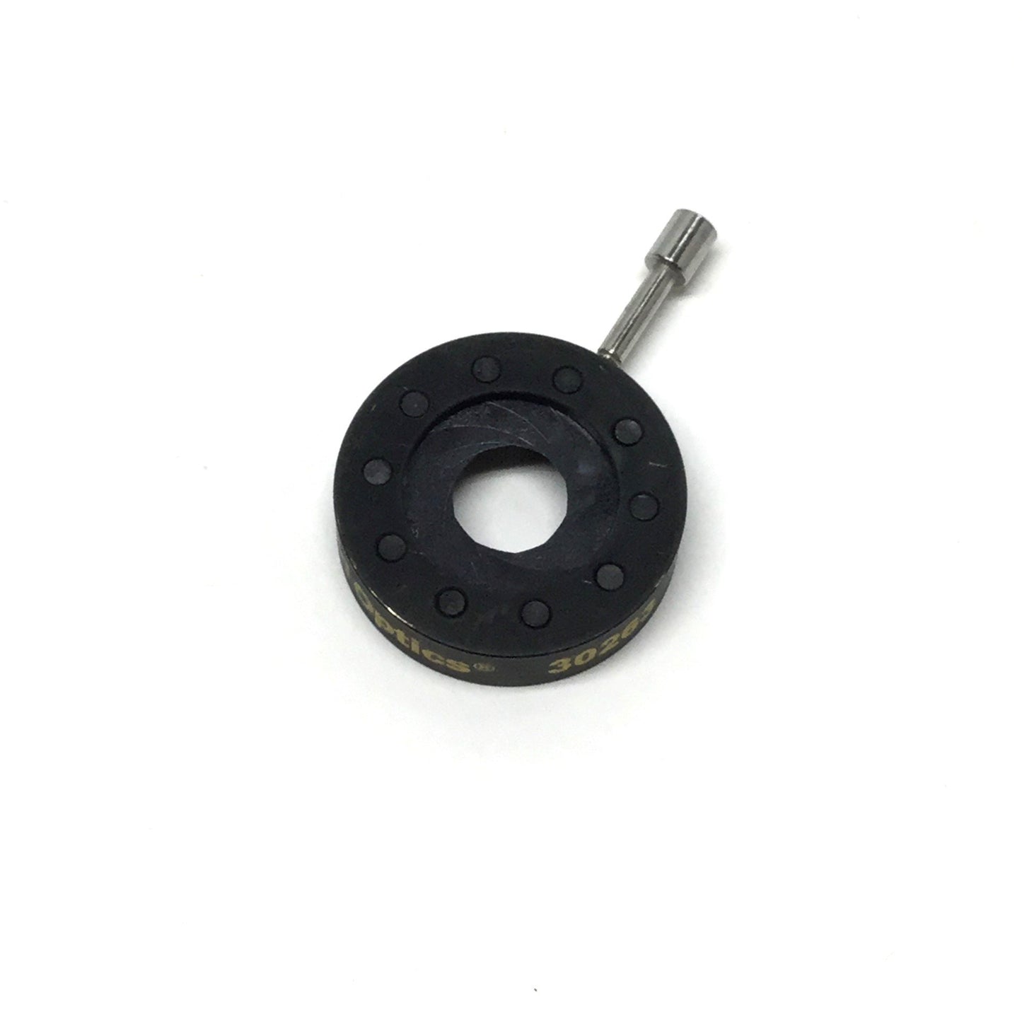 Used Edmund Optics 30-263 Iris Diaphragm Aperture, Ø0.8mm to 12mm, Ø19.8mm OD x 5mm
