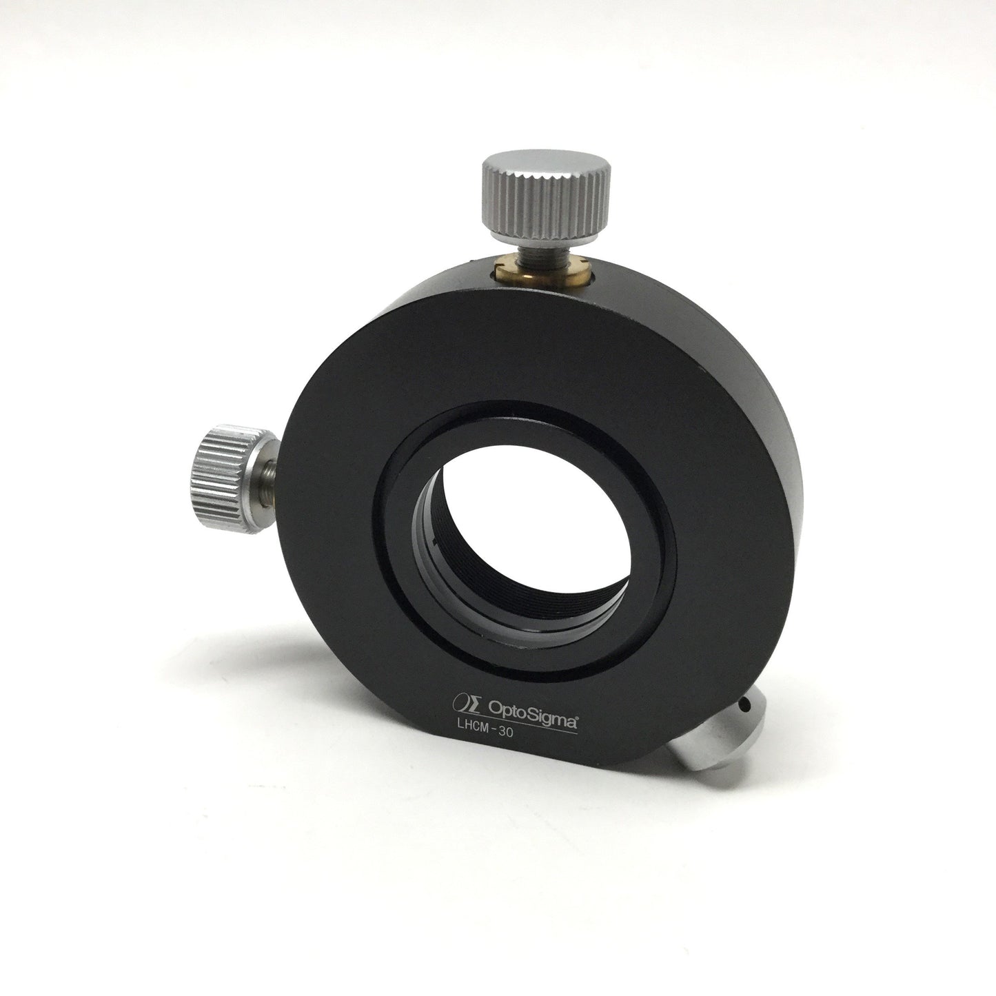 Used OptoSigma LHCM-30 Lens Holder 2-Axis Optical Mount, Ø30mm Optics, 3mm Adjustment