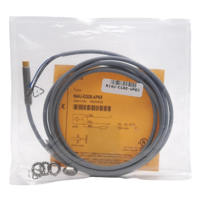 New Turck Ni4U-EG08-AP6X Inductive Proximity Sensor 4mm, 10-30VDC, PNP-NO, M8 Barrel