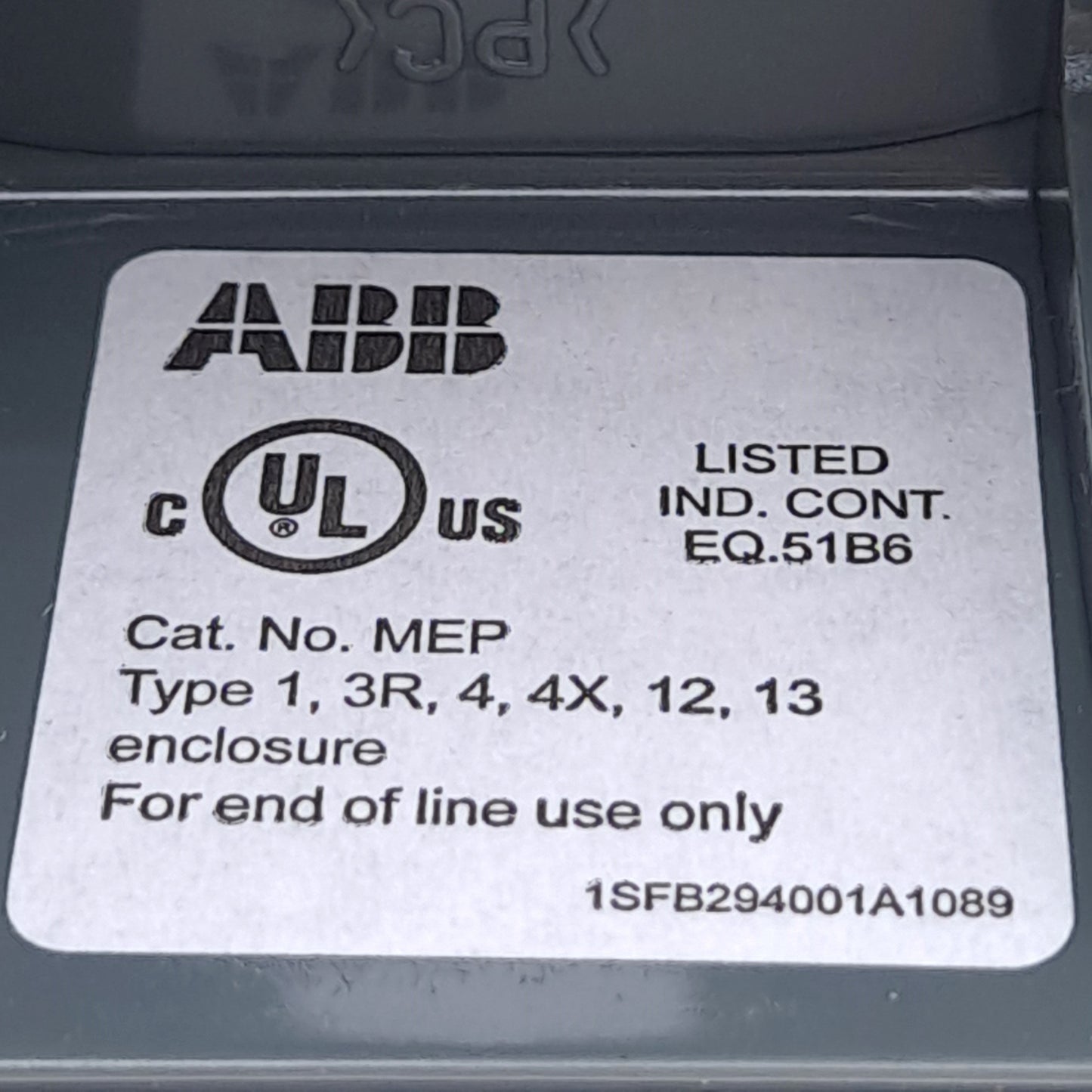 Used Lot of 2 ABB MEP1-0 Enclosure, ø22mm Hole, Wall Mount, 101mm x 75mm x 61mm