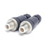 Used Lot of 2 Field Wireable Connectors, M12 4-Pin Male D-Coded, w/ Cable Grip