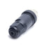 Used Lot of 2 Field Wireable Connectors, M12 4-Pin Male D-Coded, w/ Cable Grip