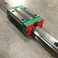 Used Hiwin HGH20CA Ball Bearing Carriage Block Slide on 2285mm Linear Guide Rail