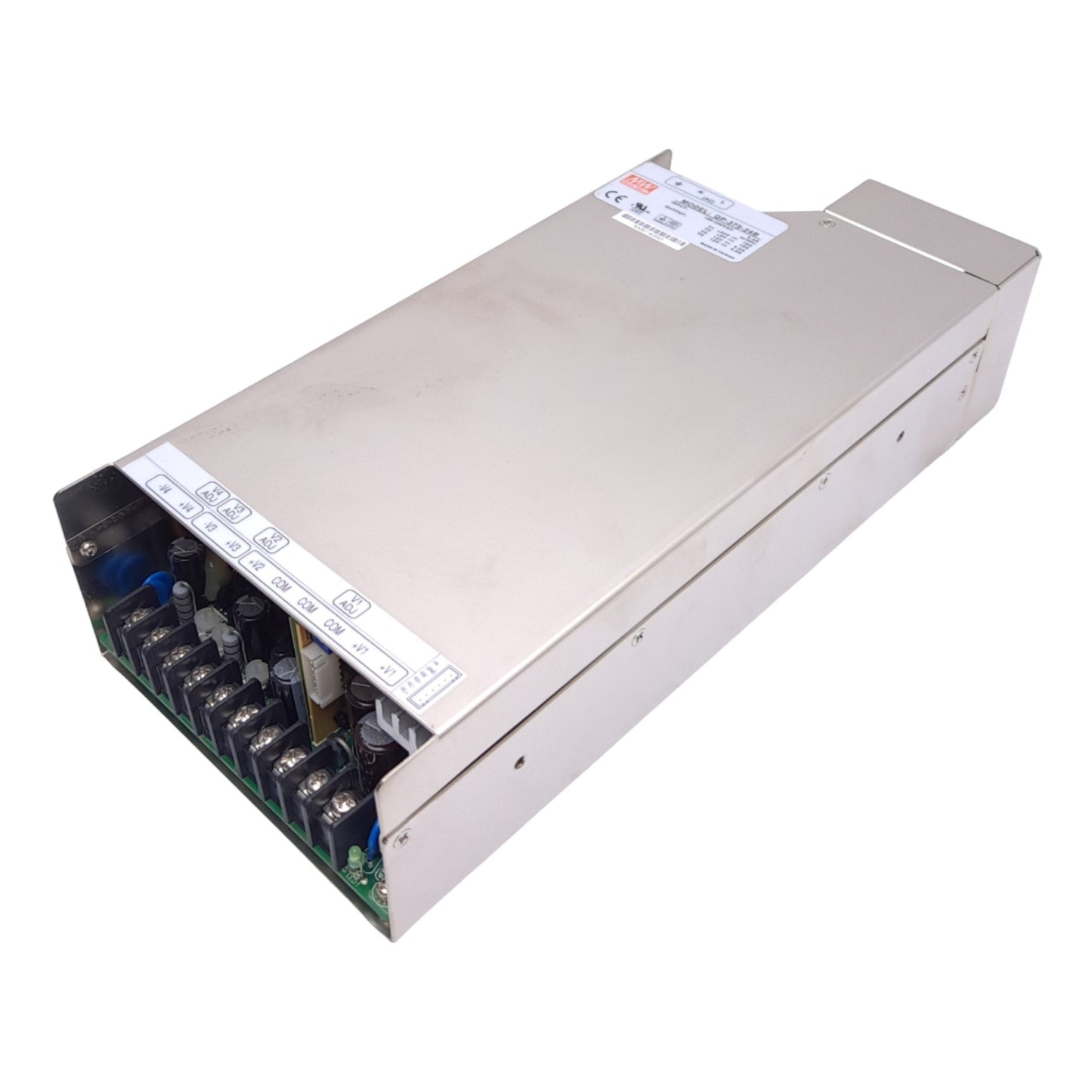 Used Mean Well QP-375-24B Power Supply 4-Output, 85-264VAC/120-370VDC In, 5-24VDC Out