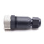 Used Lot of 3 Mencom MDE45-4FP-FW07 Field Wireable Connectors, M12 4-Pin D-Code F