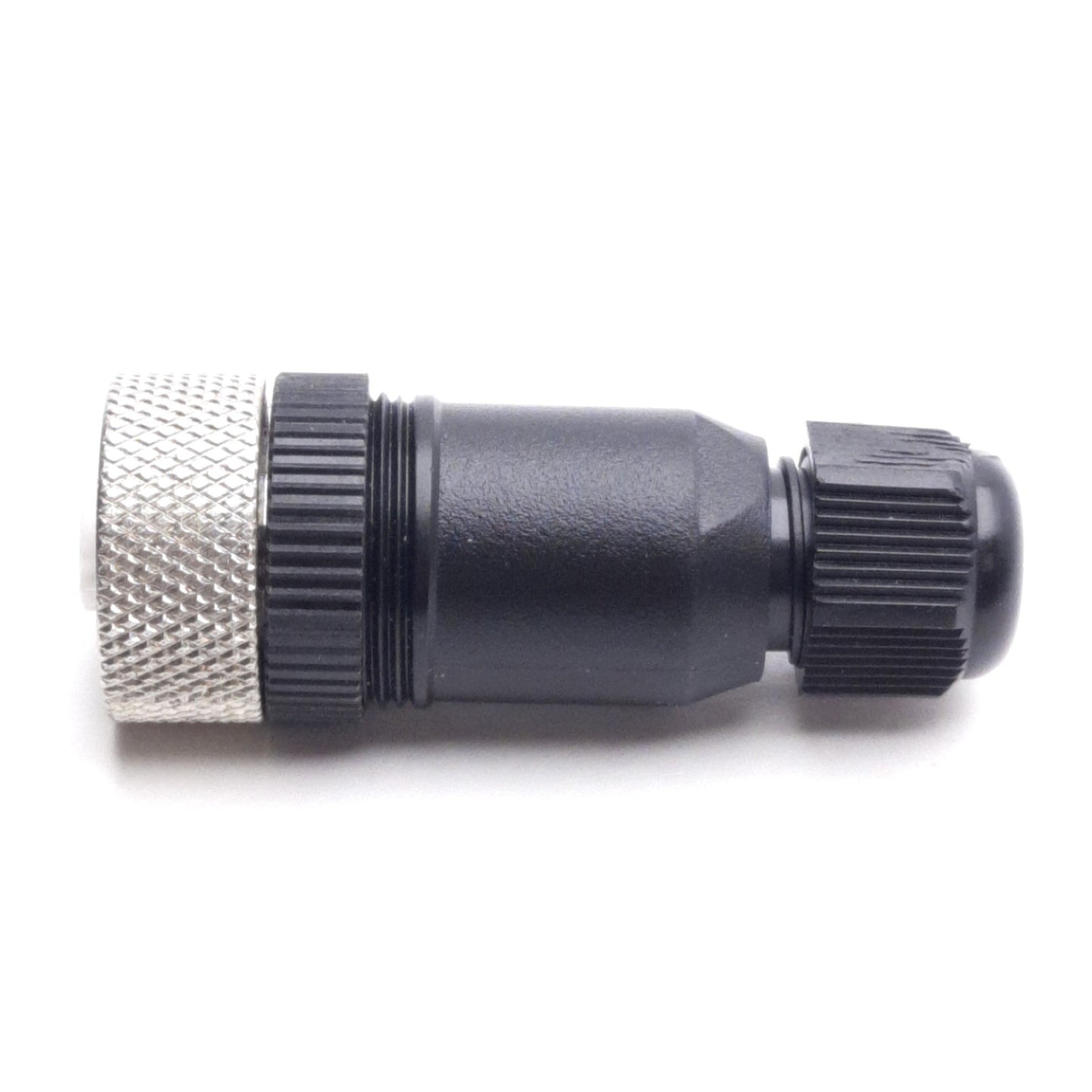 Used Lot of 3 Mencom MDE45-4FP-FW07 Field Wireable Connectors, M12 4-Pin D-Code F