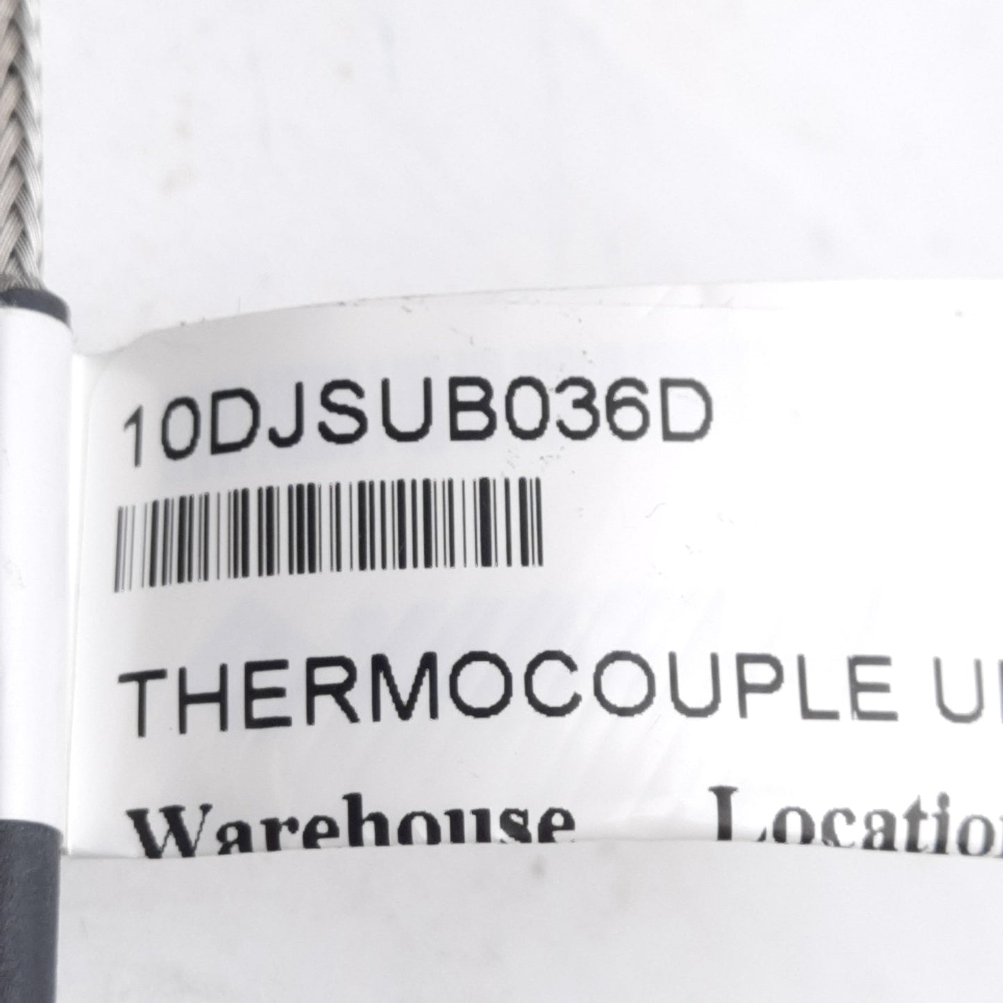 New – Open box Watlow 10DJSUB036D Thermocouple, Type J, ø3/16in x 1in Sheath, 36in SS Lead
