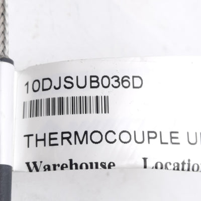 New – Open box Watlow 10DJSUB036D Thermocouple, Type J, ø3/16in x 1in Sheath, 36in SS Lead