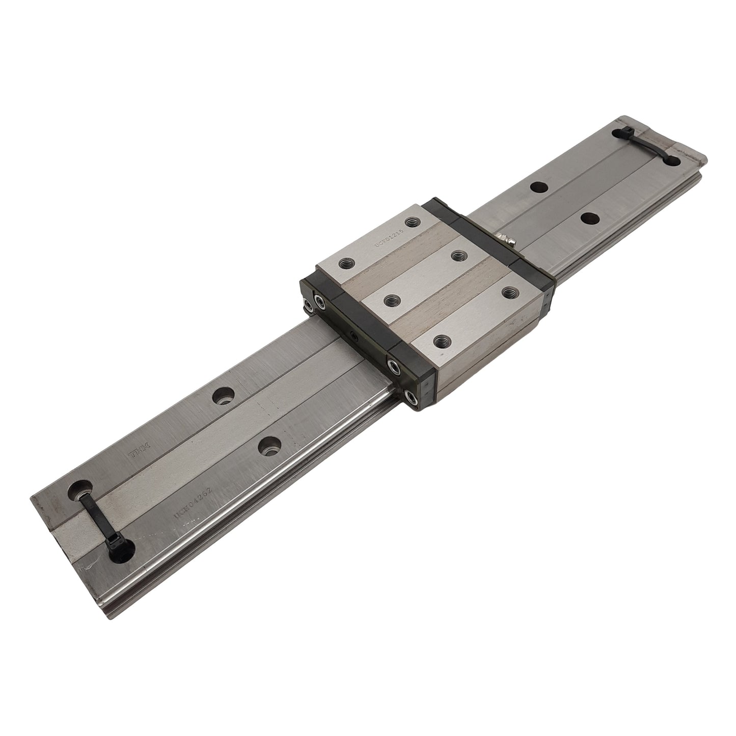 Used THK HRW35CR1UU+440L Linear Guide Assembly, 440mm Rail, 106.6mm x 100mm Carriage
