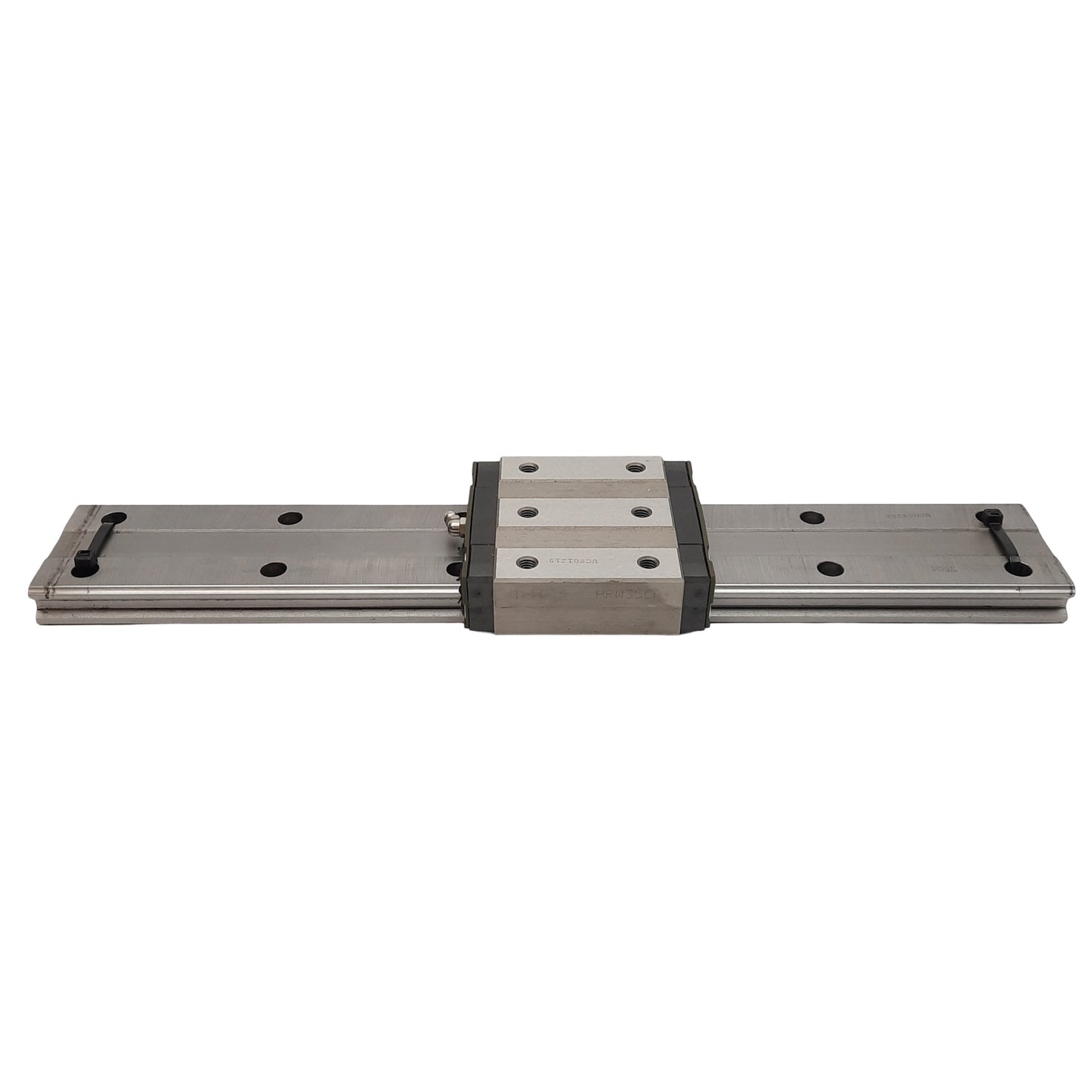 Used THK HRW35CR1UU+440L Linear Guide Assembly, 440mm Rail, 106.6mm x 100mm Carriage